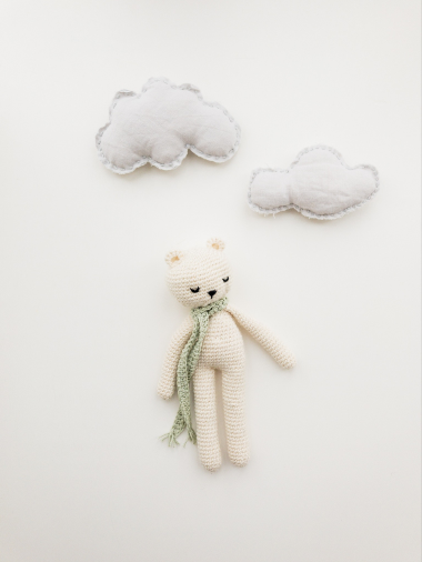 cuddly toy and clouds